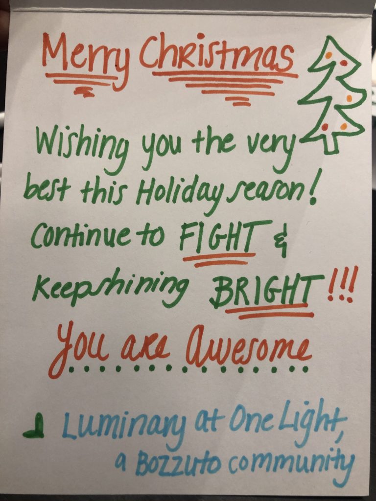 Luminary community crafts holiday cards for Cool Kids Campaign